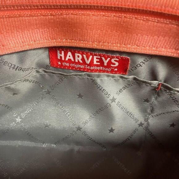 Harvey’s the original seatbelt bag orange baguette style shoulder bag. - Picture 12 of 13